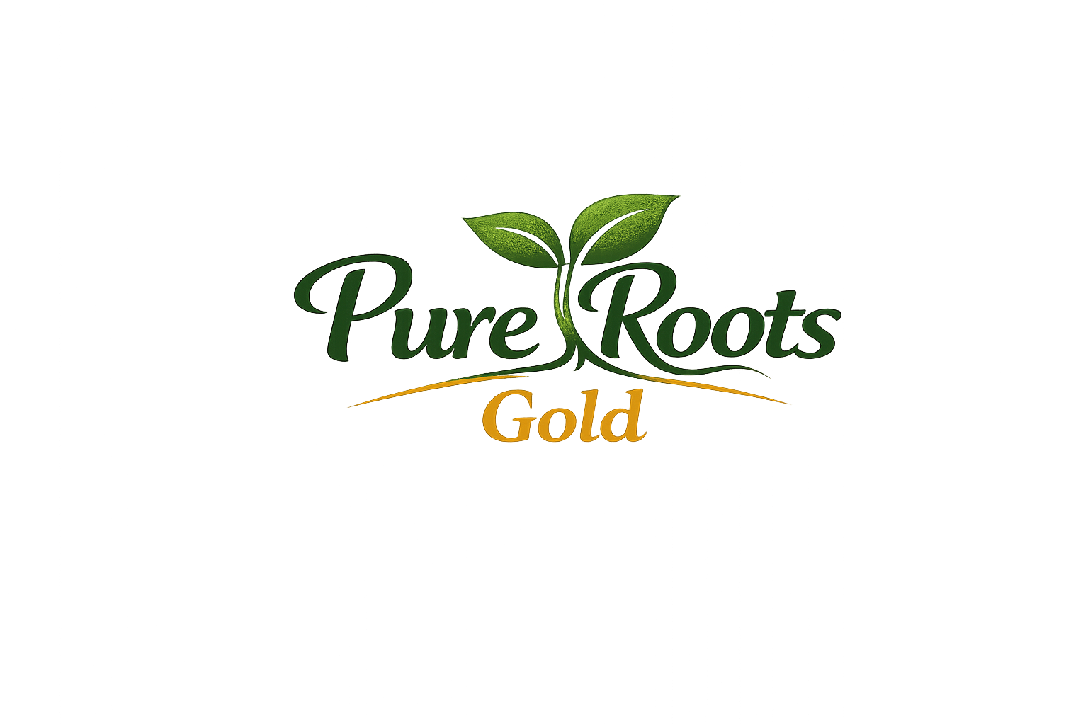 PureRoots Gold logo